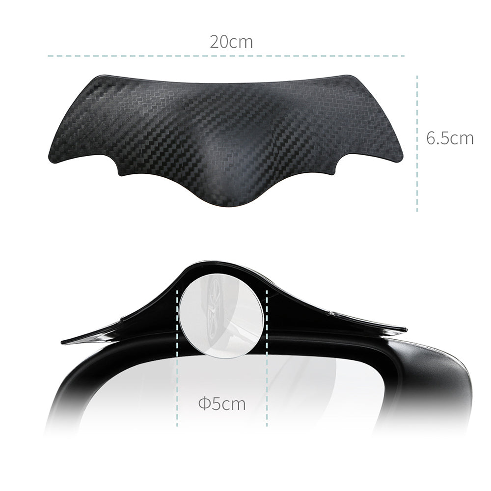 2Pcs Adjustable Blind Spot Car Mirror Rear View Mirrors Rain Visor