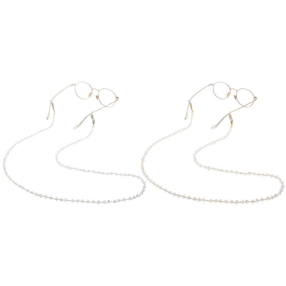 2X Mask Chain Sunglass Lanyard Gold Silver