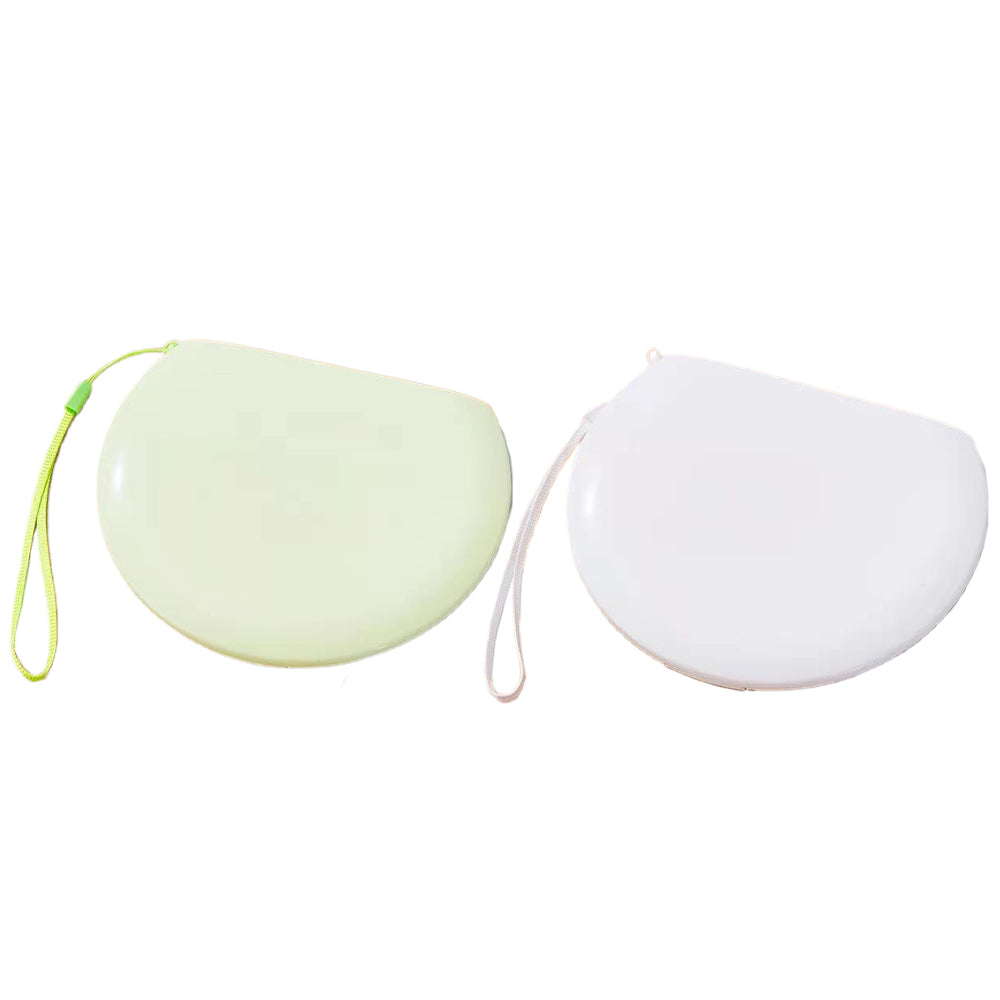 2Pcs Face Mask Storage Case Green White