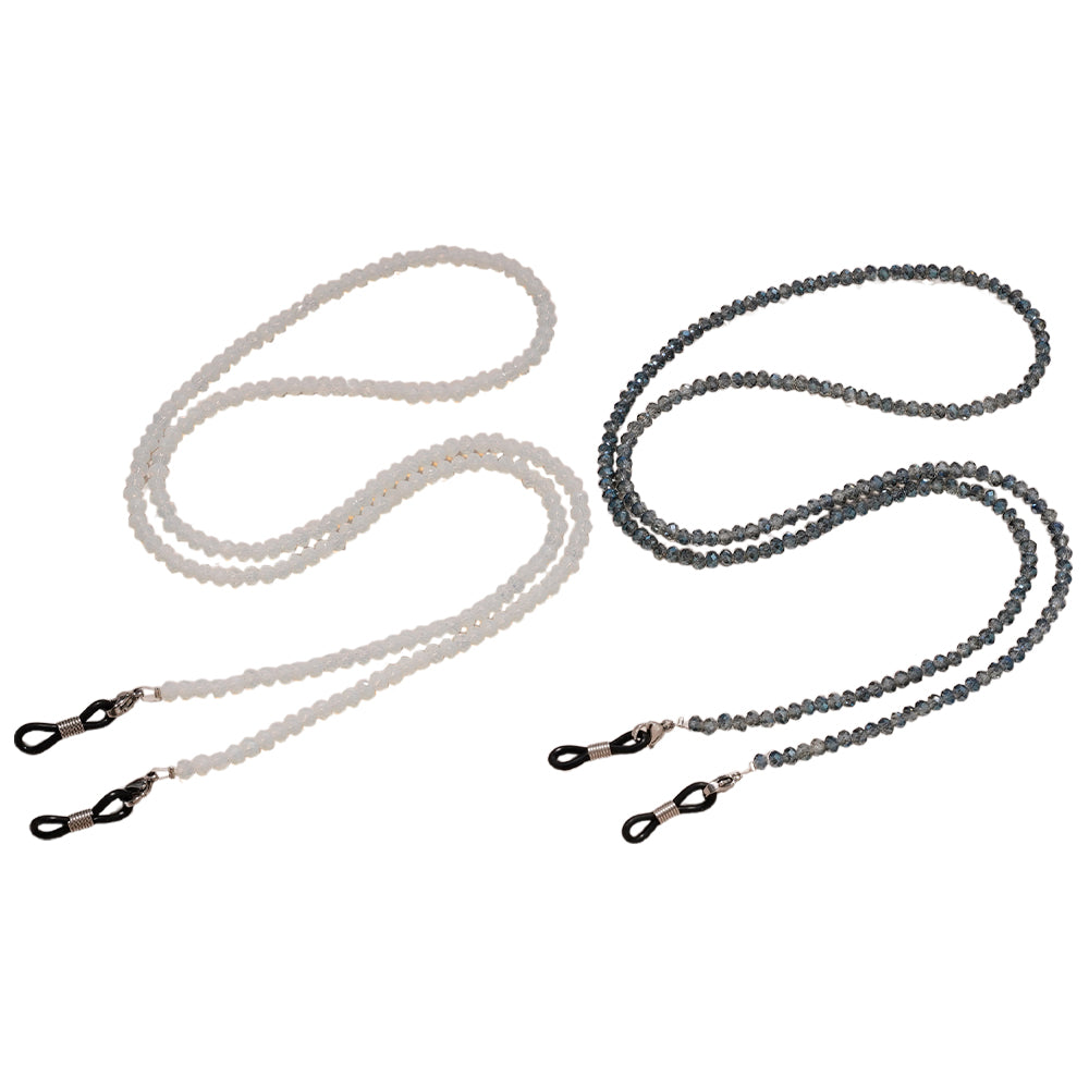 2X Mask Chain Sunglass Glasses Chains White Blue