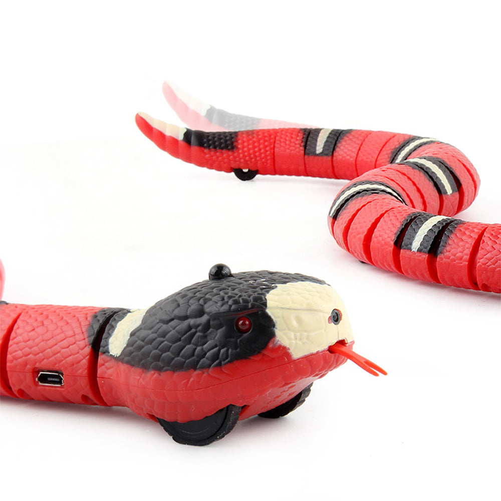 Pet Electric Induction Snake Toy Obstacle Avoidance Trick Toy Cat Teaser Toy