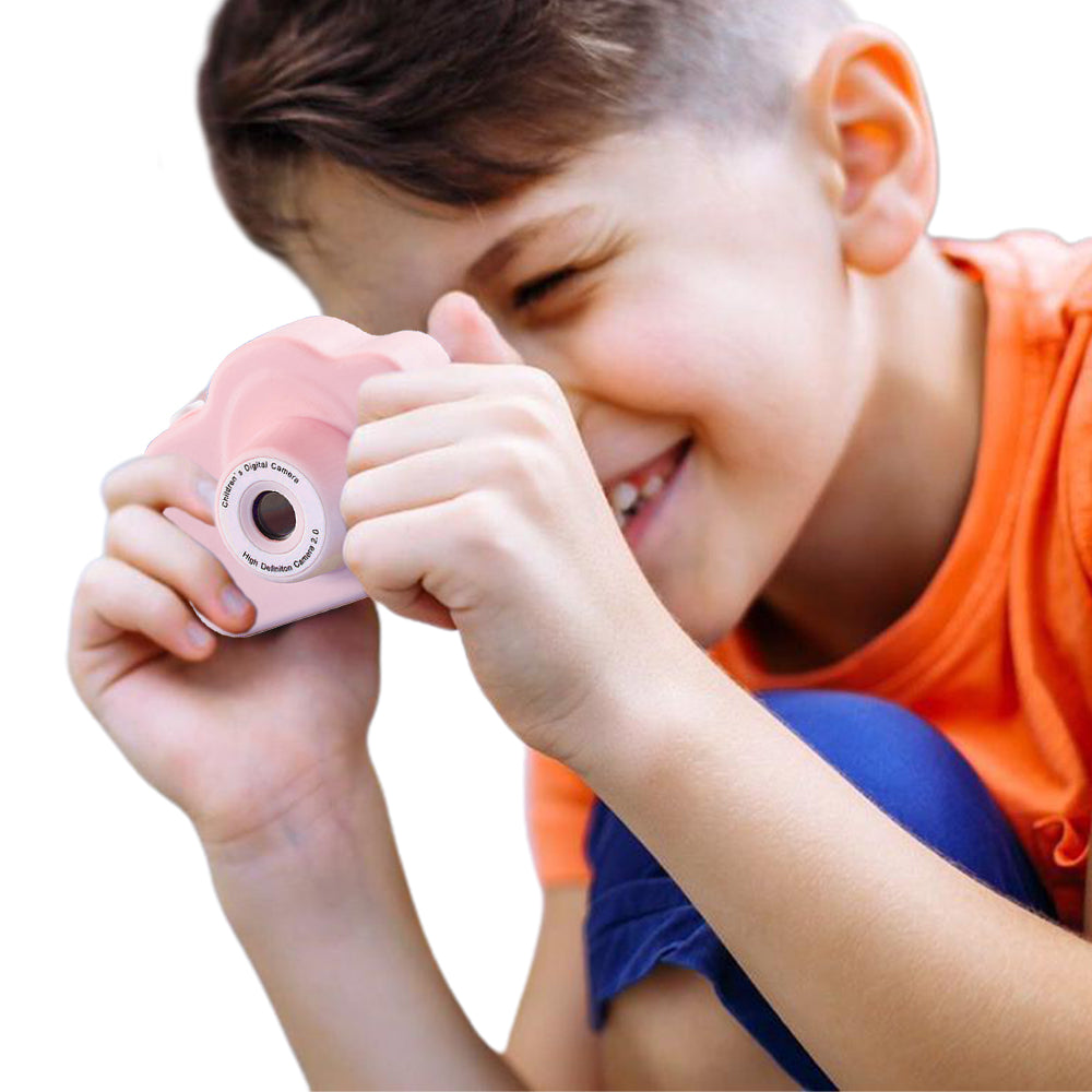 Kids Dual Camera HD Action Camera with Video Recorder Pink