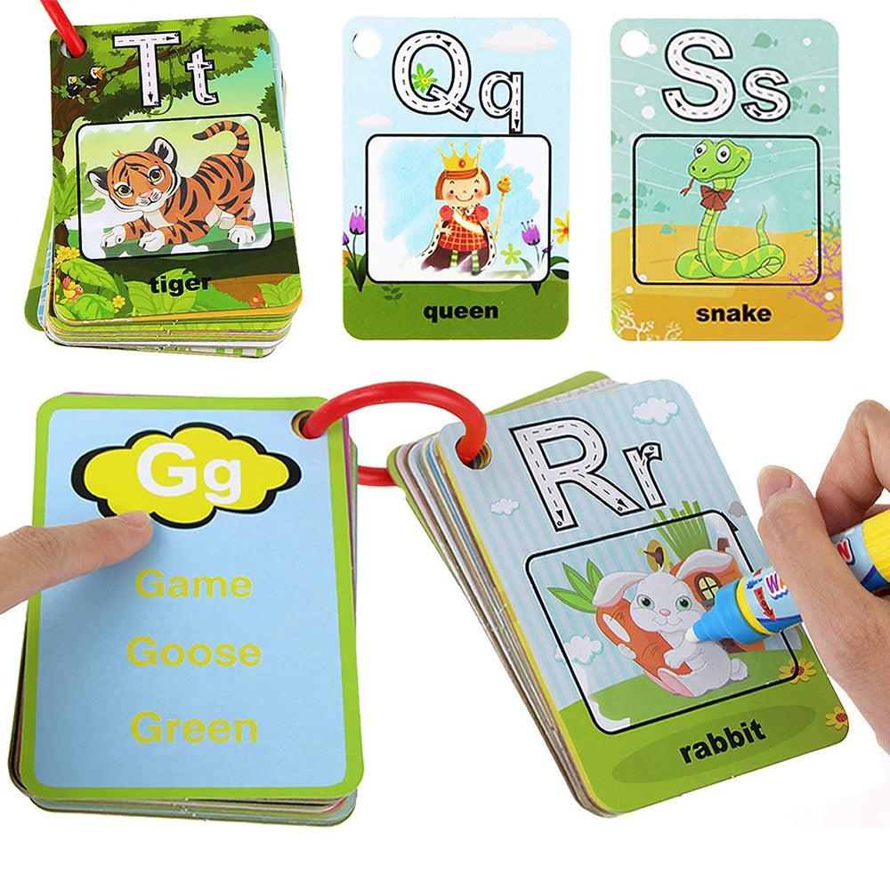 Reusable Magic Water Reveal Drawing Word Cards