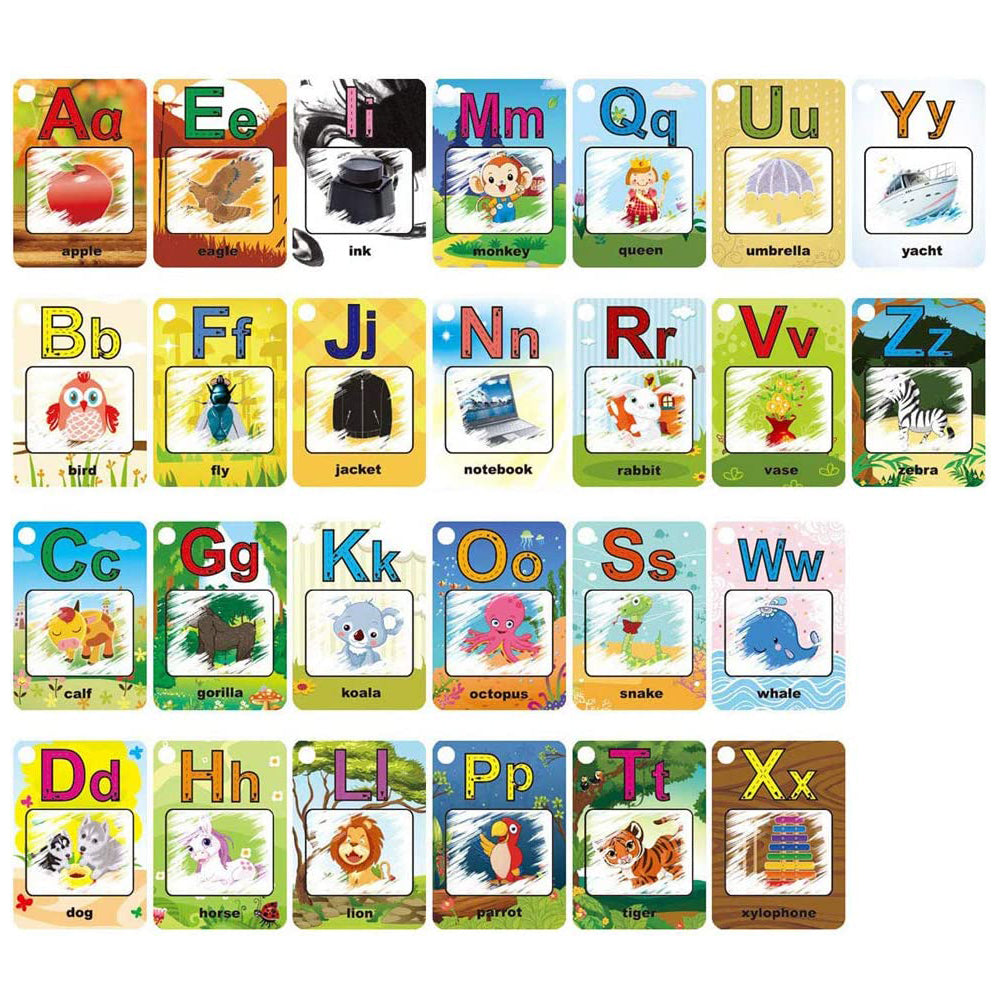 Reusable Magic Water Reveal Drawing Word Cards