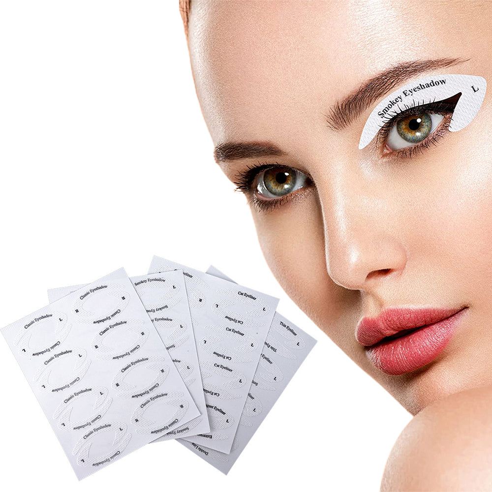 24 Sheet Eyeliner Eyeshadow Stencils for Beginners