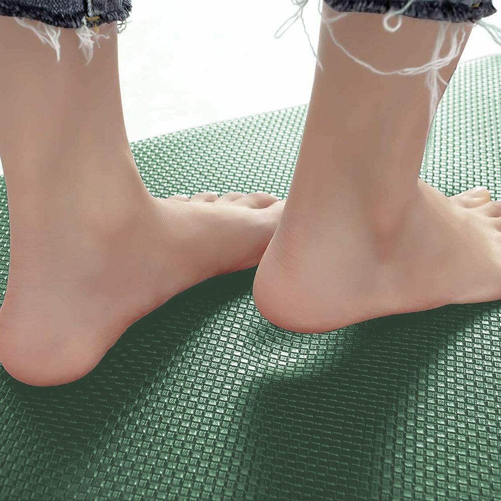 120x45cm PU Leather Non slip Kitchen Door Mat Green