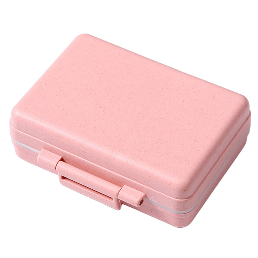 2Pcs Travel Pill Organizer Box Pink and Blue