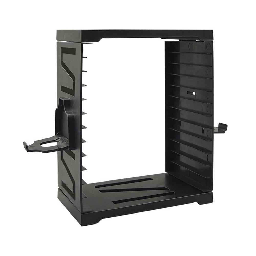 Games Disc Storage Tower Holder Controller Bracket for PS5 or Switch