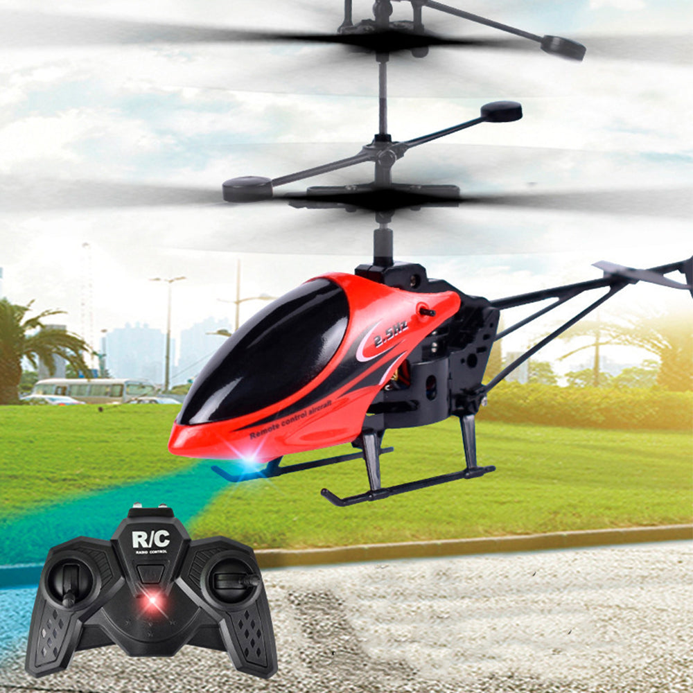 Kids Flying Toy Led Light Helicopter Plane Toy Remote Control Aircraft Remote Control Helicopter Red