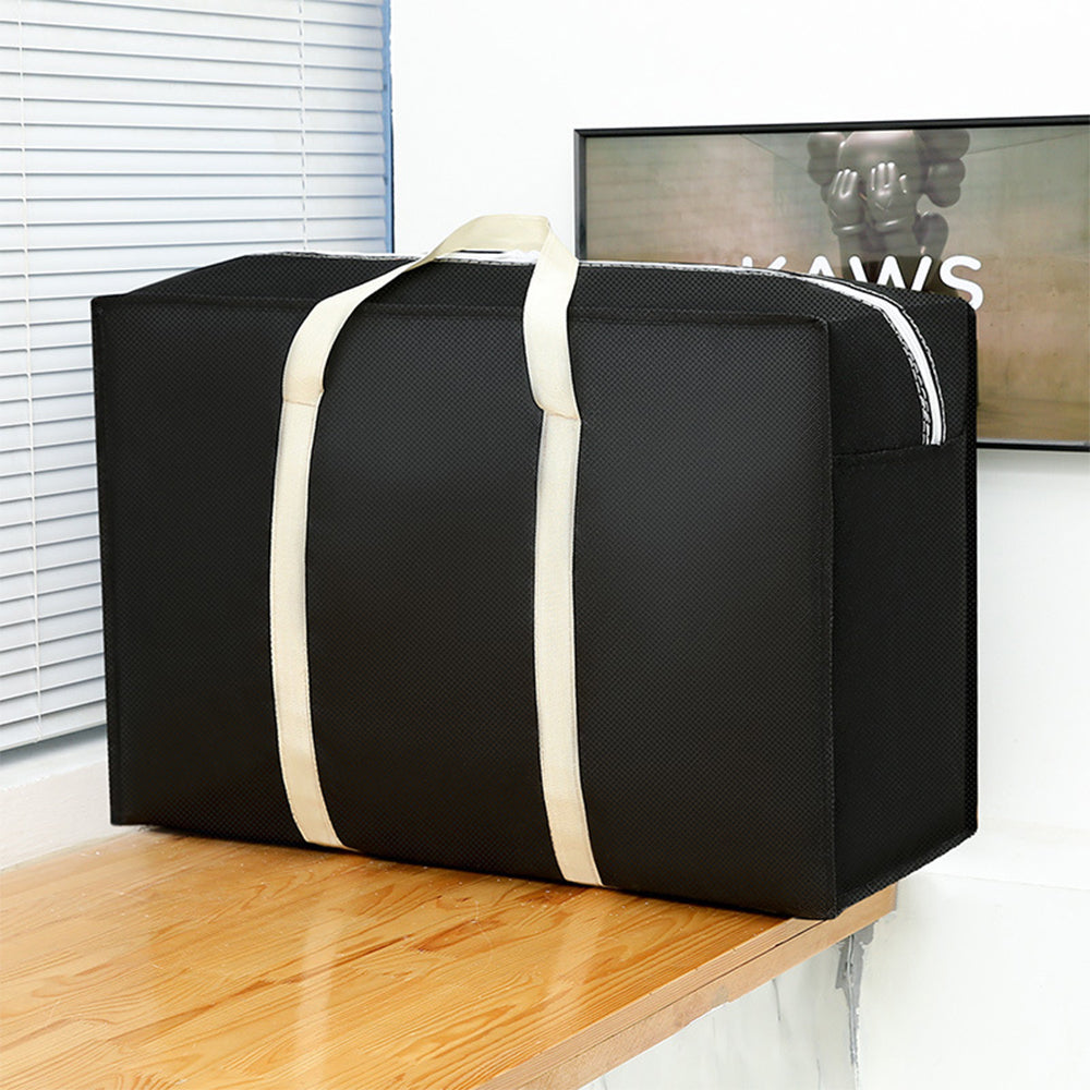 2Pcs Large Capacity Luggage Storage Bag Black