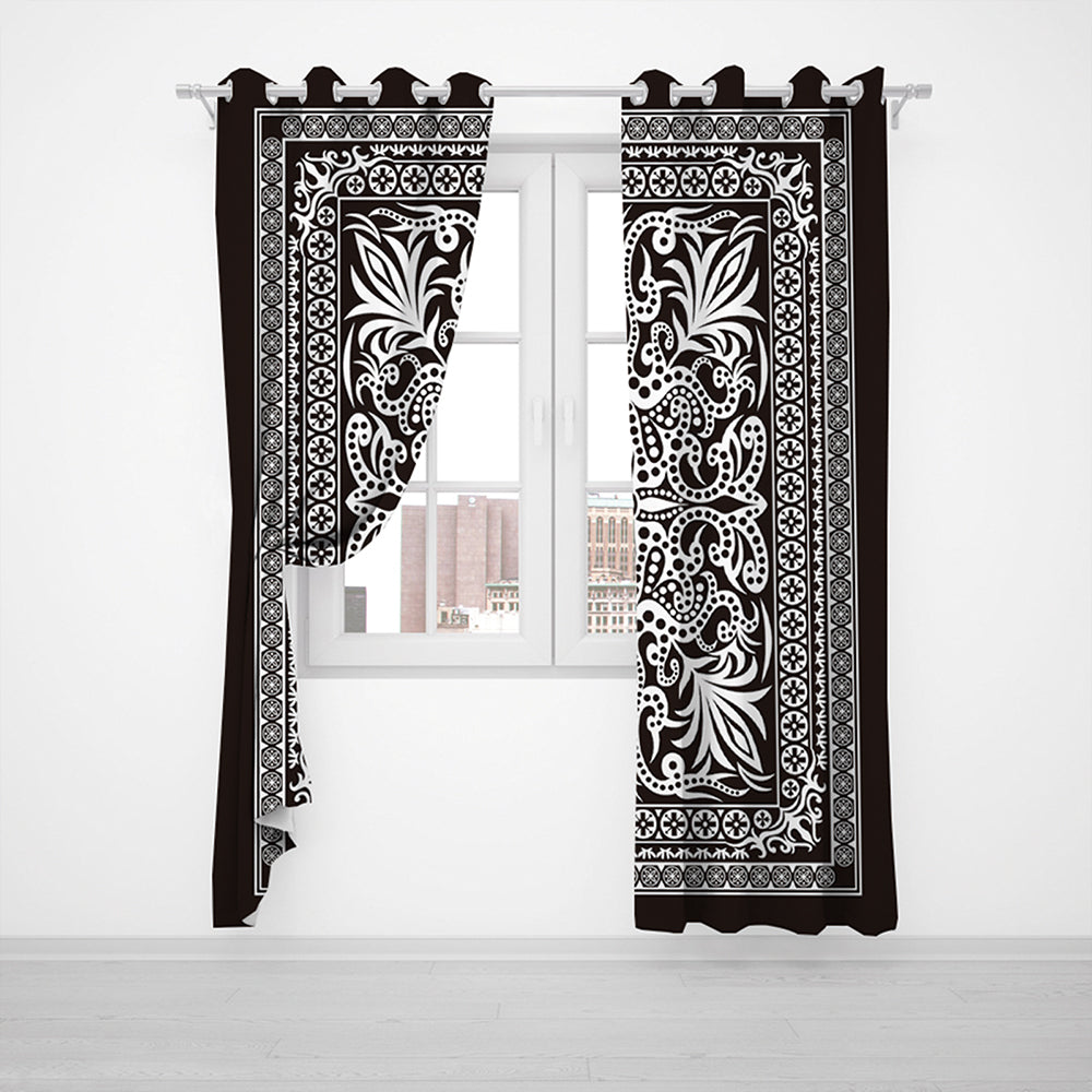 Pair of Printed Full Blackout Curtains Style 4 Medium