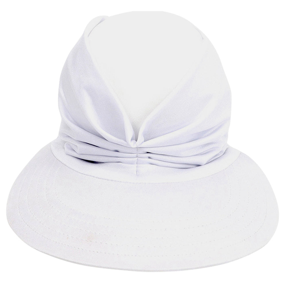 2X Sun Visor Cap Wide Brim Baseball Hat Black White