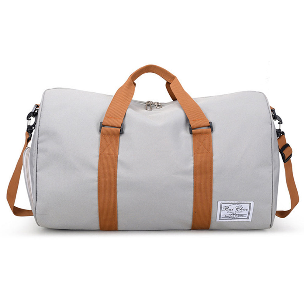 Portable Travel Duffel Bag Shoulder Bag Grey