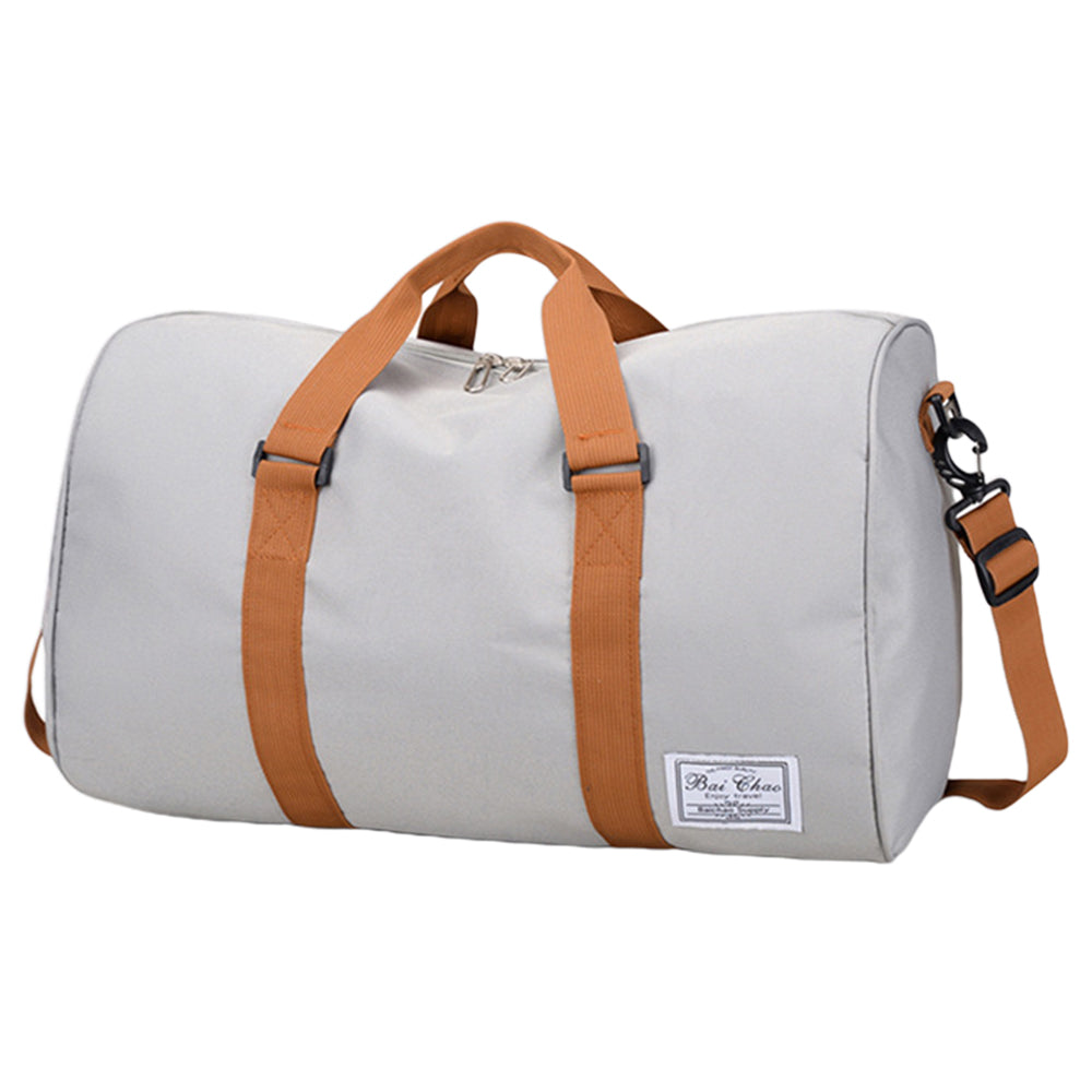 Portable Travel Duffel Bag Shoulder Bag Grey