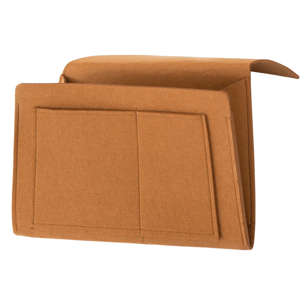 2X Bedside Pocket Storage Bag Sofa Side Hanging Bag Khaki Grey