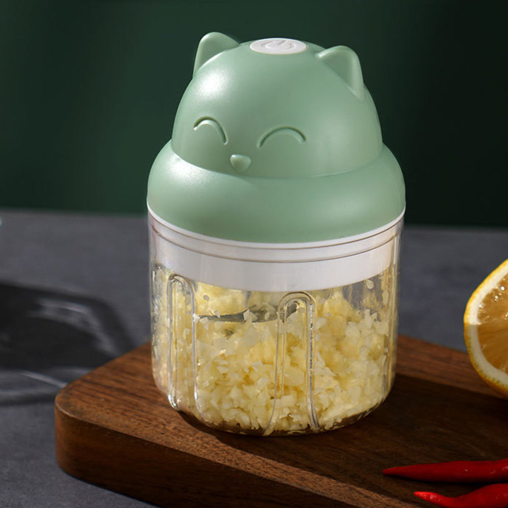 Cordless Electric Mini Garlic Chopper Green