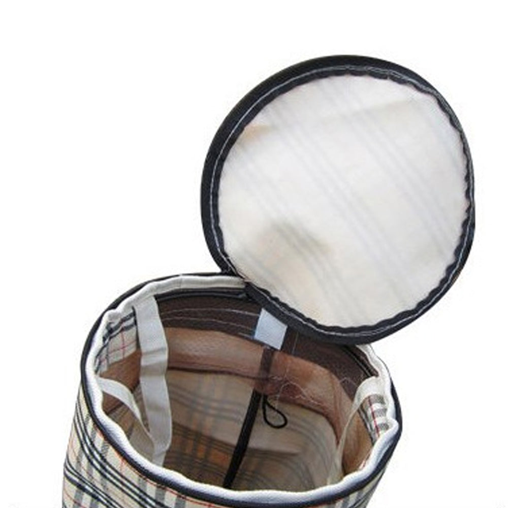 Detachable Bike Bicycle Front Basket Beige Grid