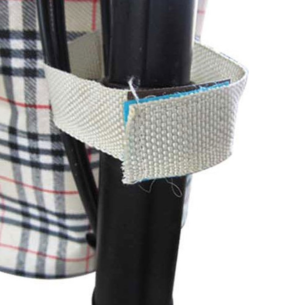 Detachable Bike Bicycle Front Basket Beige Grid