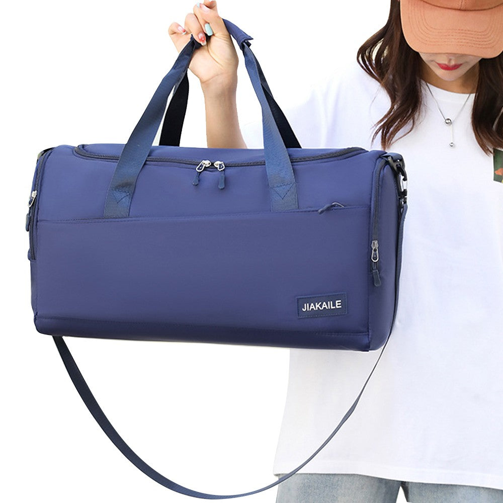 Water Resistant Travel Duffel Bag Gym Bag Navy Blue