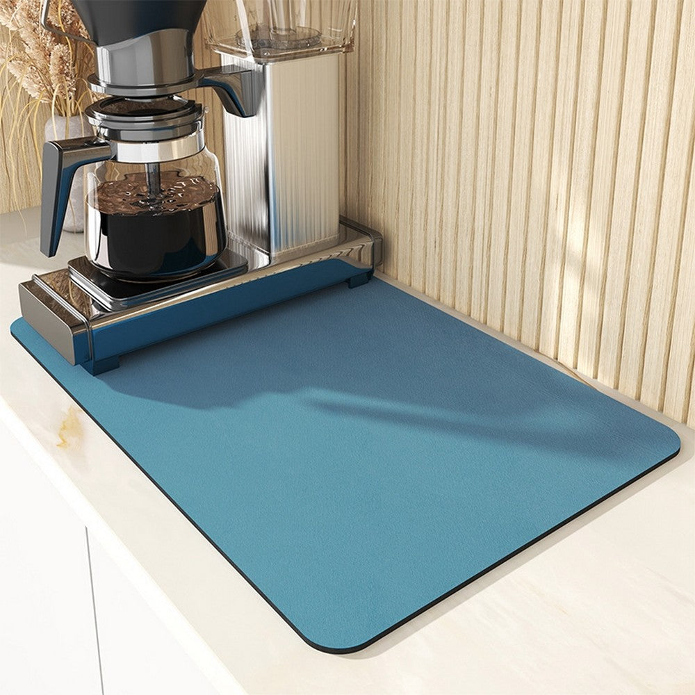 30x40cm Kitchen Absorbent Quick Dry Placemat Navy Blue