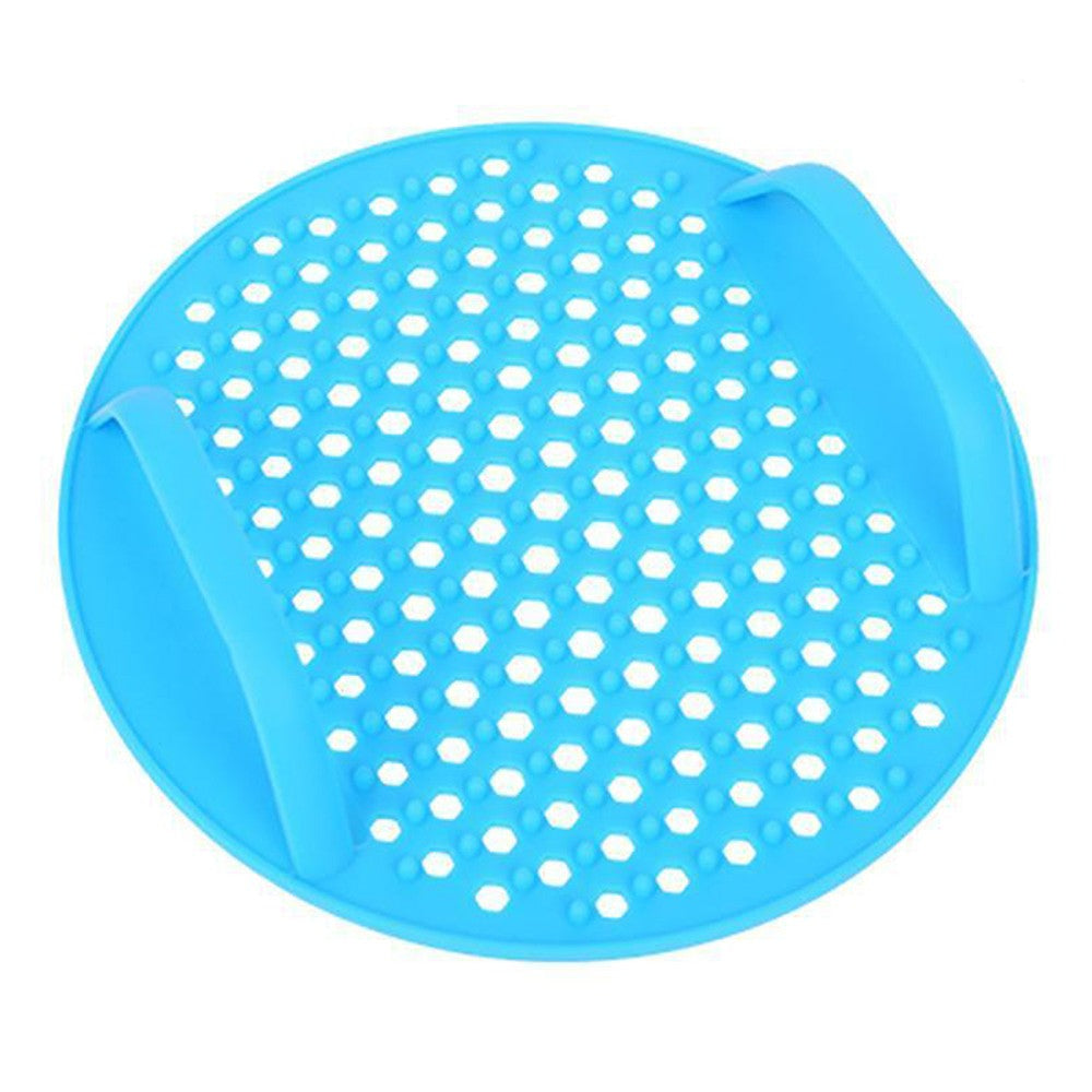 2Pcs Air Fryer Silicone Pot Baking Basket Oven Nonstick Liners Blue and Green