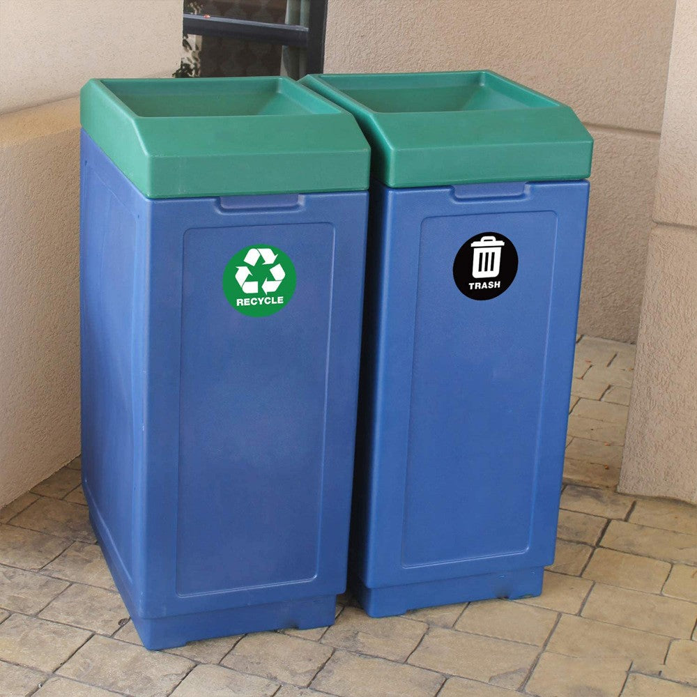 6Pcs Kitchen Recycle Sticker Trash Bin Label Sticker