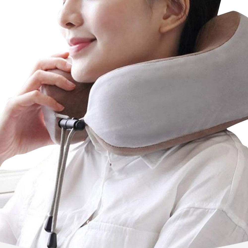Neck Massage Pillow Electric Heating Neck Massager Neck Pillow Brown