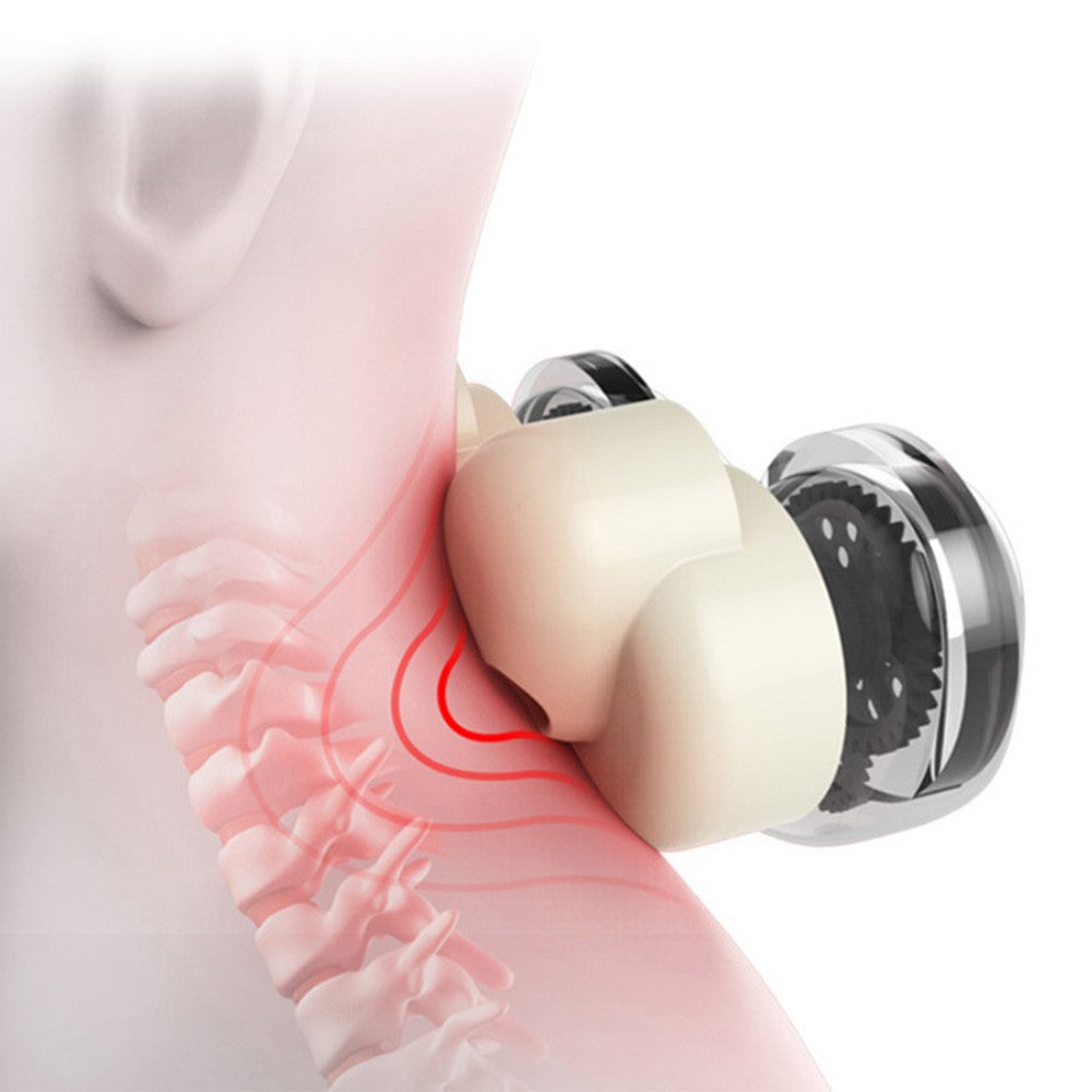 Travel U Shaped Neck Massage Pillow Heating Vibrating Neck Support Pillow Pink