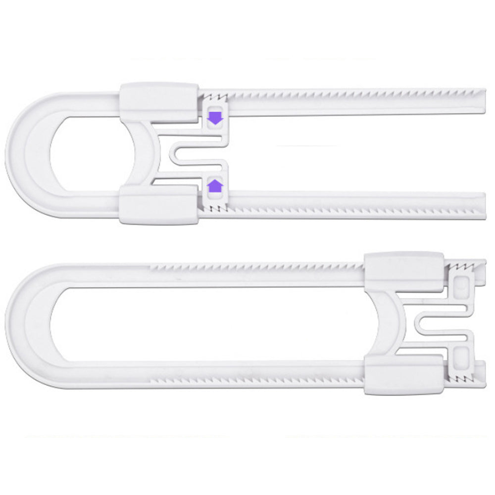 2 X Baby Child Safety Sliding Cabinet Locks Adjustable Safety Cabinet Door Locks
