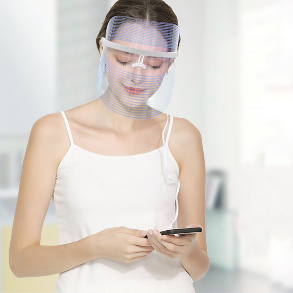 LED Light Photon Face Mask Rejuvenation Skin Facial Wrinkle Therapy Facial Mask