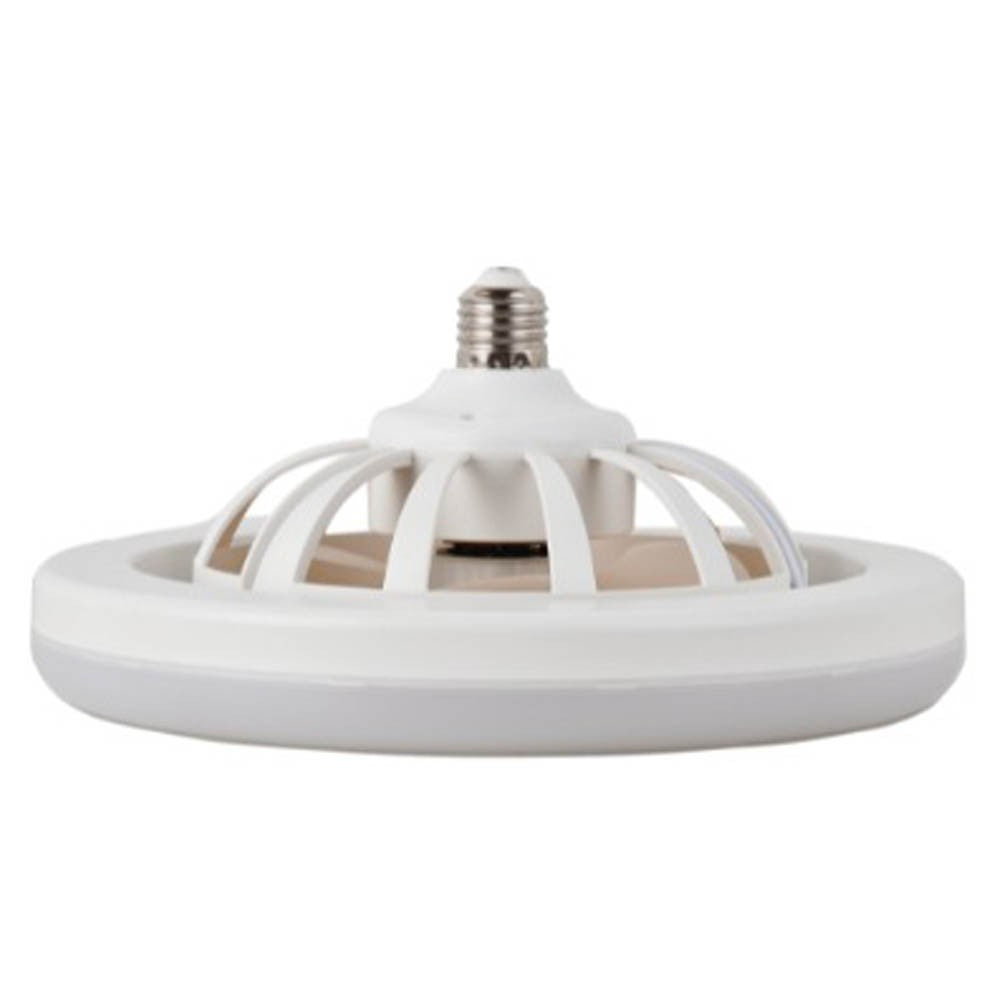 E27 Lamp Head Ceiling Fan with LED Lights for Home Office Dormitory White