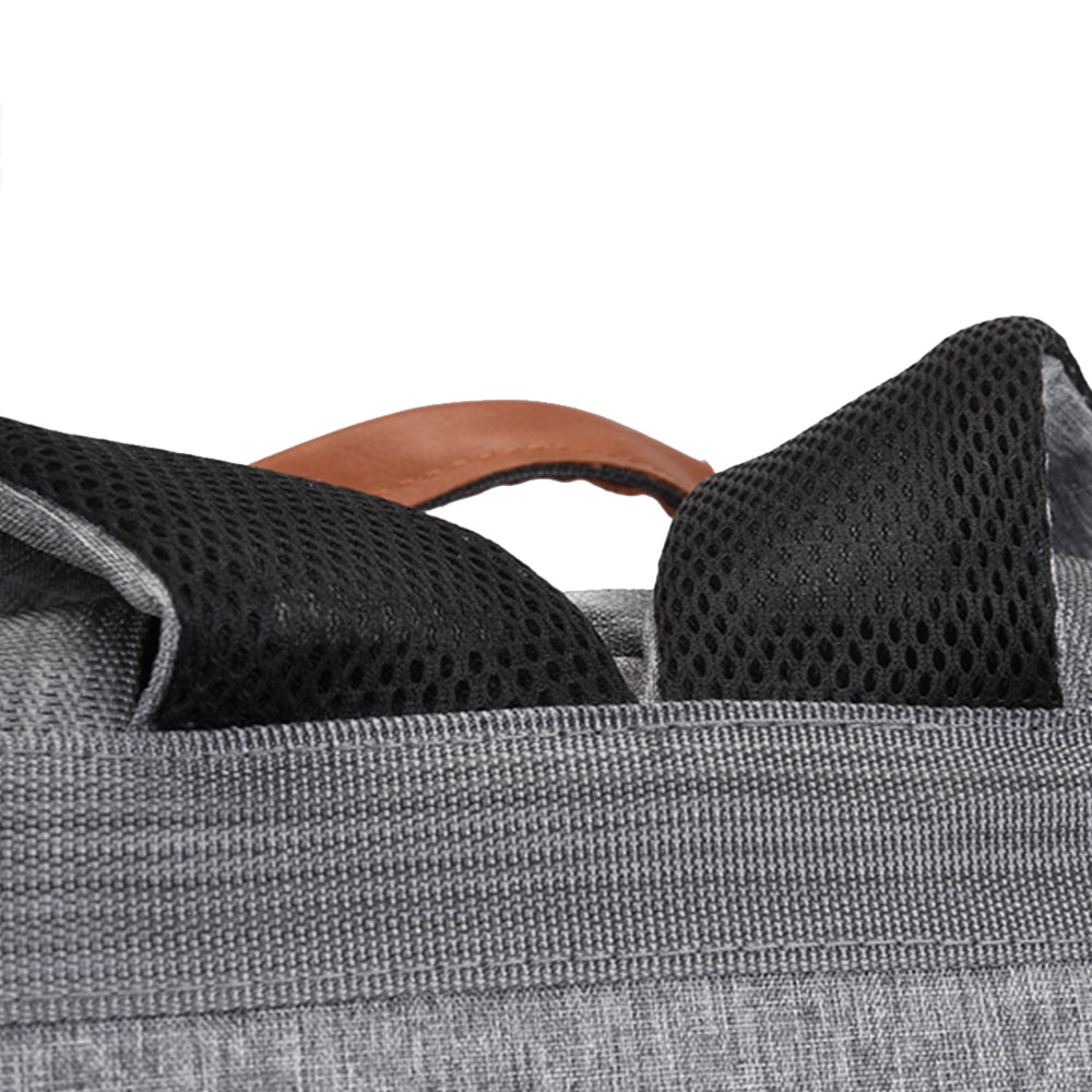 3Pcs Men Backpack Shoulder Bag Computer Bag Business Bag Laptop Bag Purse Grey