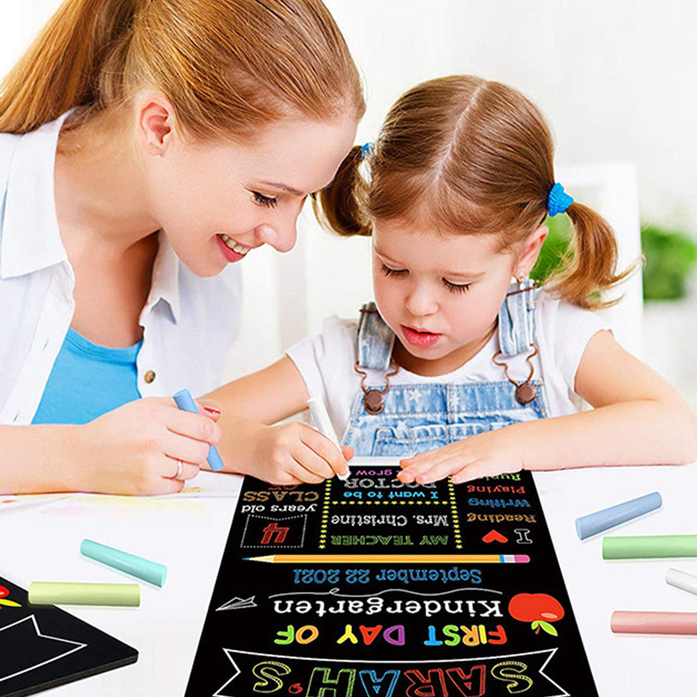 The First and Last Day of School Kids DIY Double Sided Chalkboard Sign