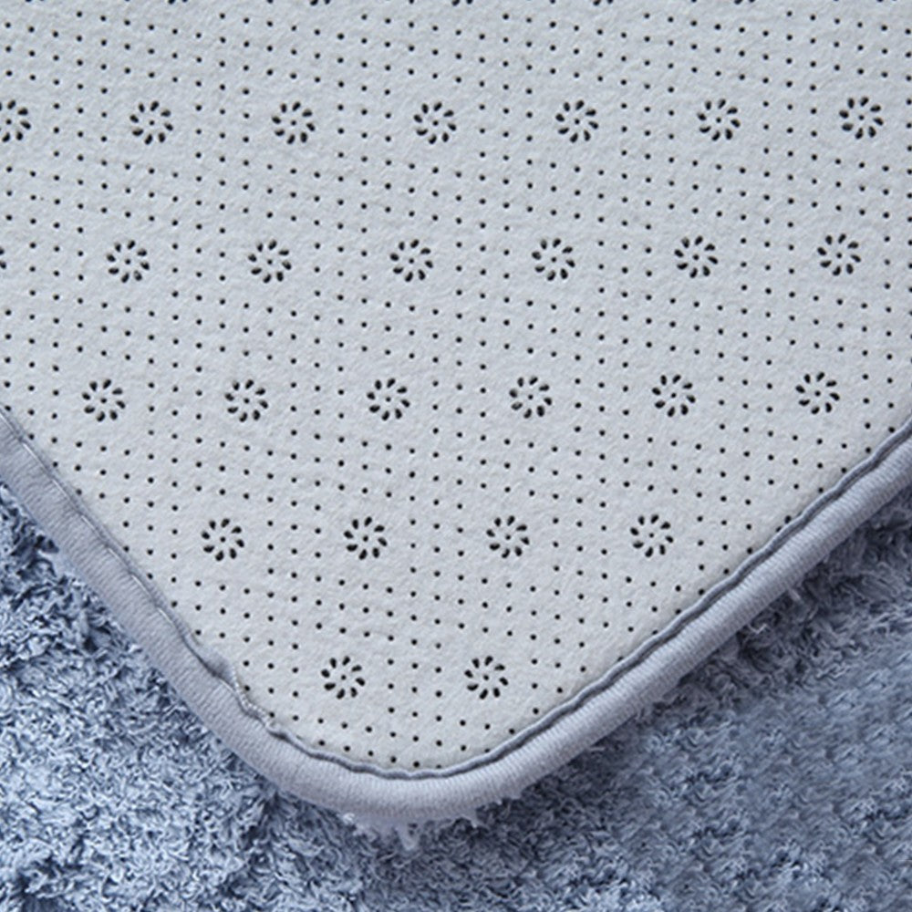 80x160cm Soft Shaggy Rug Fluffy Plush Area Rug Bedroom Carpet Home Decor Blue