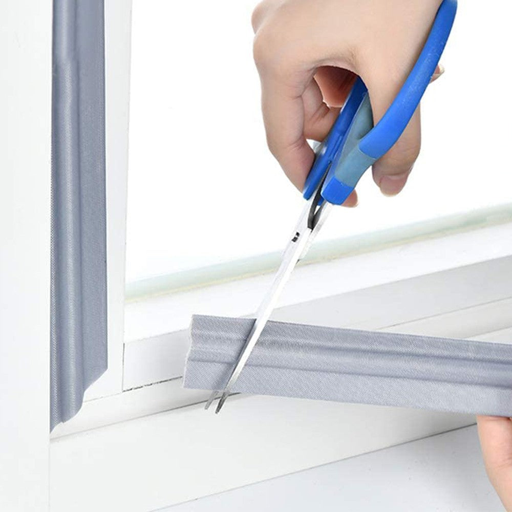 5M Self Adhesive Door Draft Stopper Sliding Window Soundproof Seal Strip Grey