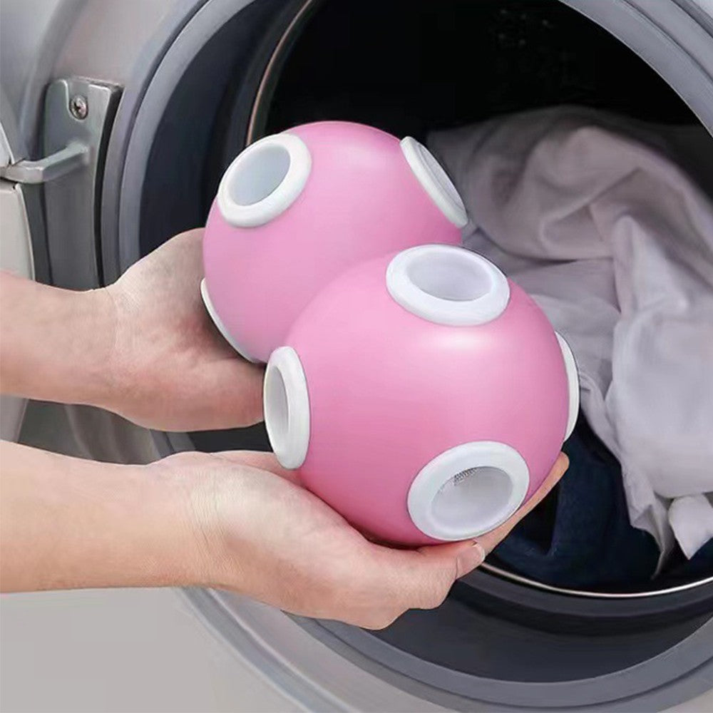 1Pc Reusable Laundry Washer Balls Clothes Floating Lint Hair Cleaning Tool Pink