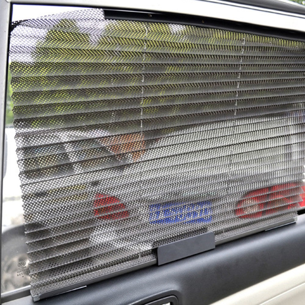 Pair of 46x60cm Retractable Car Side Window Sunshade Sun Shade Shield Curtain