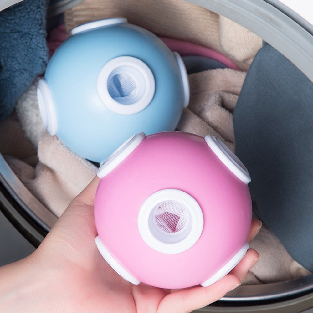 2Pcs Reusable Laundry Washer Balls Clothes Floating Lint Hair Cleaning Tool