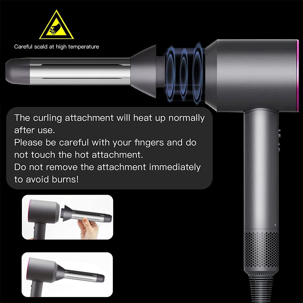 Set of 2 Hair Curling Attachment for Dyson Hair Dryer HD01 HD02 HD03 HD04 HD08