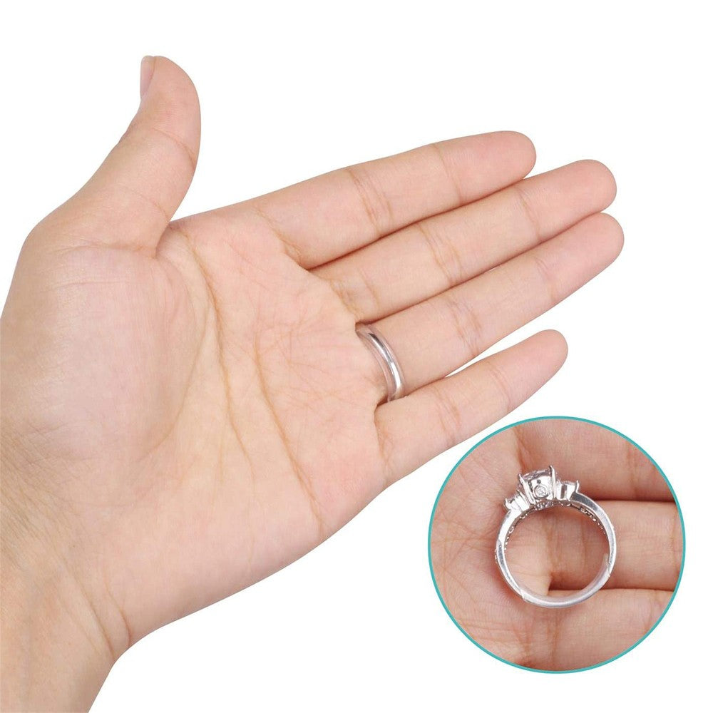 1 X Set of 8Pcs Ring Size Reducer Resizer Adjuster Clip Guard Invisible Tools