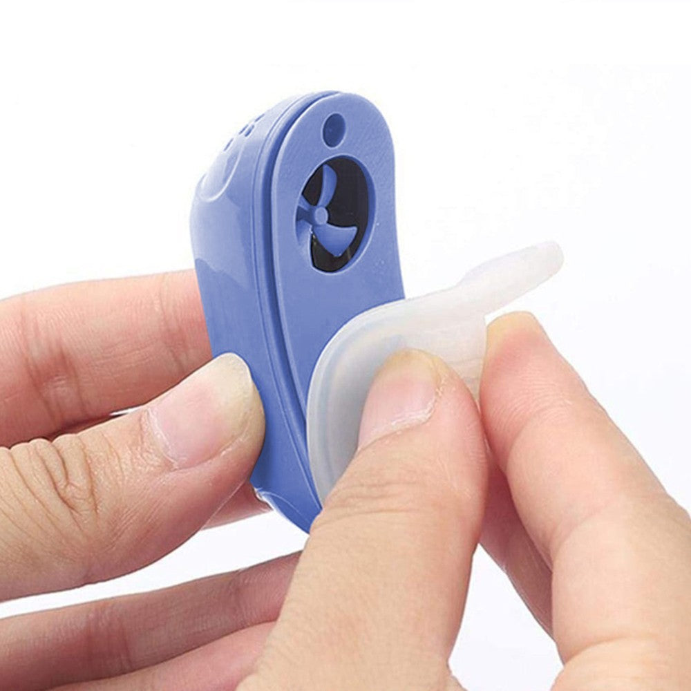 1 X Electric Anti Snoring Devices Stop Snoring Nose Vents Plugs Mini Sleep Aid Stopper for Blocked Nostrils Blue