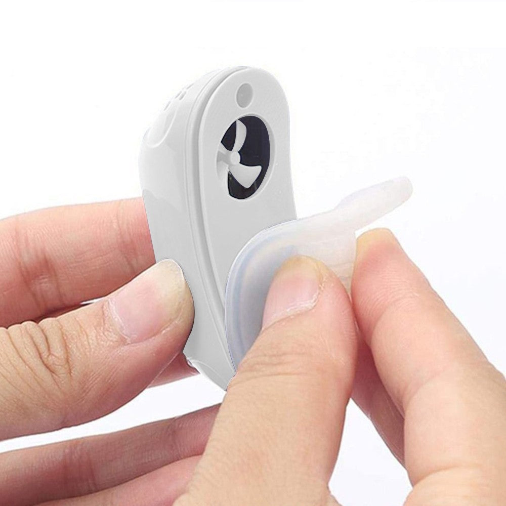 1 X Electric Anti Snoring Devices Stop Snoring Nose Vents Plugs Mini Sleep Aid Stopper for Blocked Nostrils White