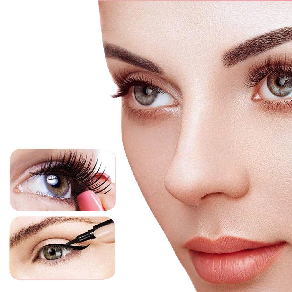 3 Pairs of Natural Curling False Eyelashes Natural Reusable Self Adhesive Fake Eyelashes
