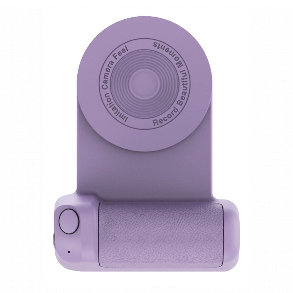 Handheld Bluetooth Magnetic Phone Selfie Holder Phone Charging Stand Tabletop Phone Holder Purple