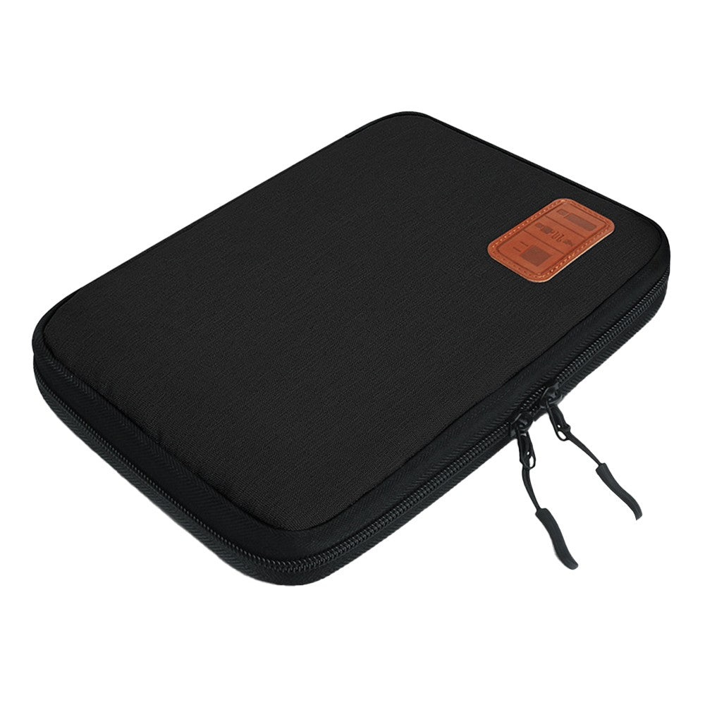 25x18cm Travel Cable Organizer Data Cable Bag Electronics Accessories Storage Bag Black