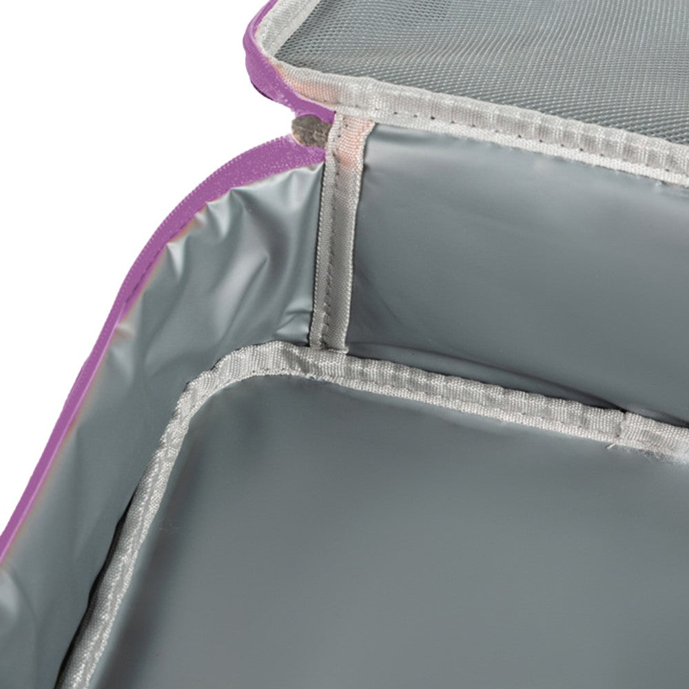 Cartoon Lunch Bag Thermal Insulated Lunch Bag Picnic Bag with Shoulder Strap Blue