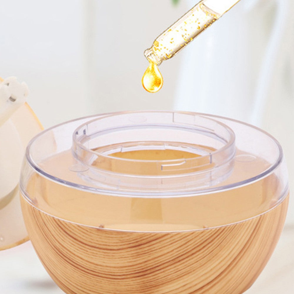 300ml Ultrasonic Essential Oil Diffuser USB Electric Humidifier Aroma Air Diffuser Aromatherapy Light Brown