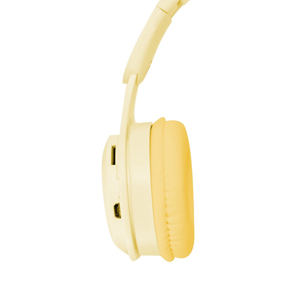 Y08 Wireless Bluetooth 5.0 Headphones with Microphone Foldable Headset Stereo Over Ear Headphone Yellow