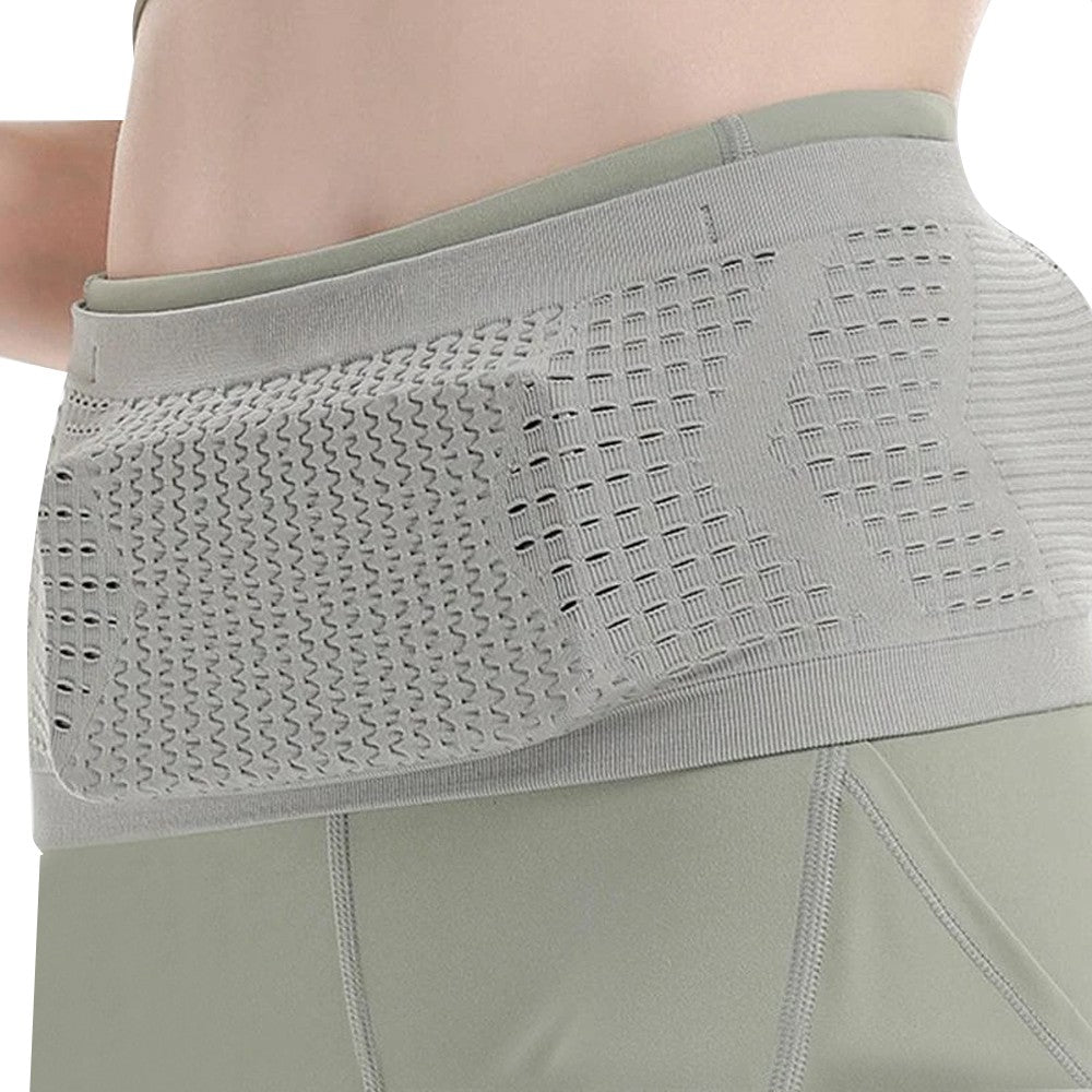 Invisible Running Fanny Pack Running Waist Bag Slim Running Belt Grey M