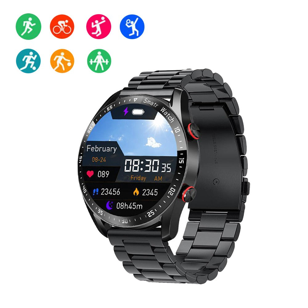 Bluetooth Smart Watch Sleep ECG Monitoring Sport Watch Activity Fitness Tracker Black